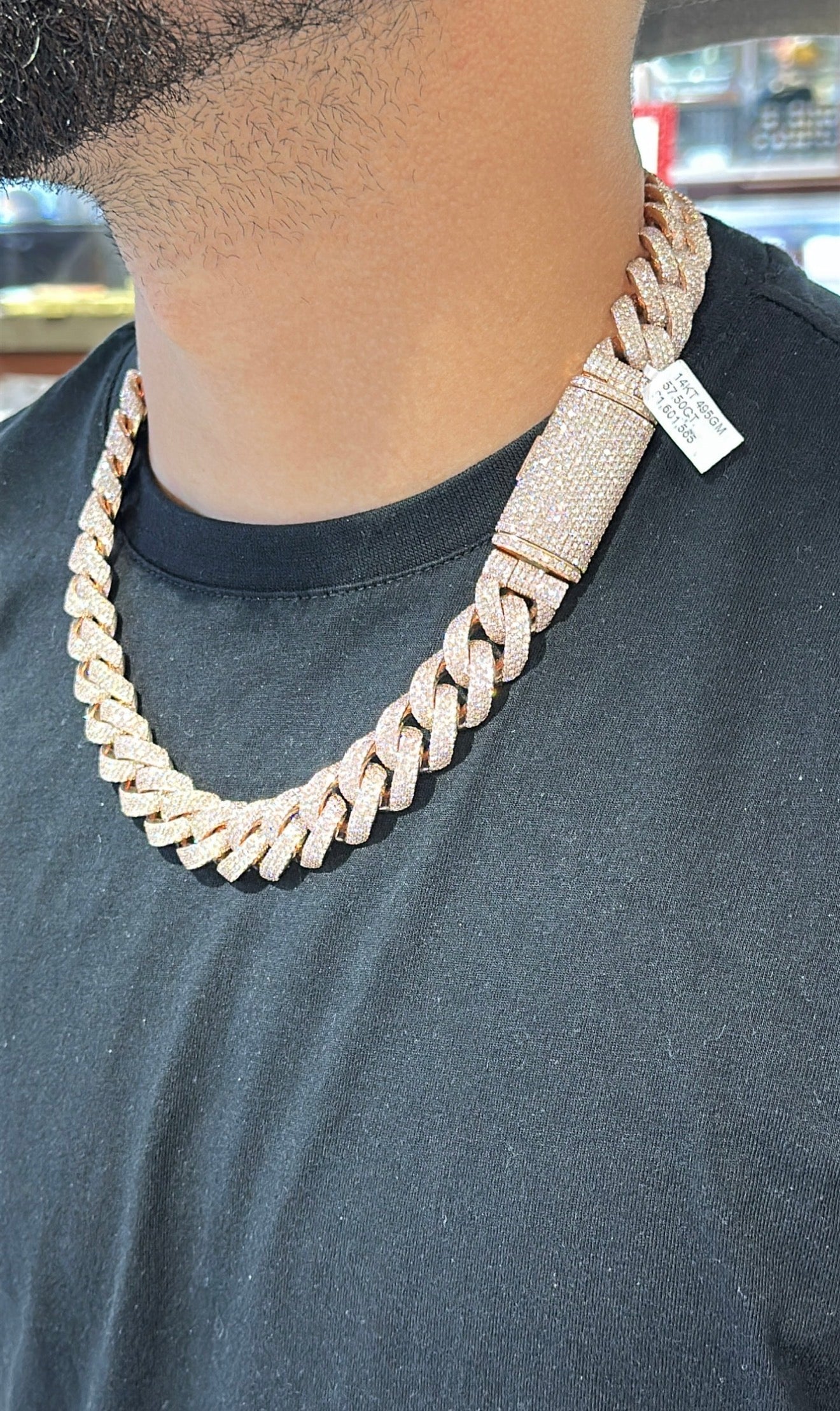 SILVER CHAIN WITH MOISANNITA