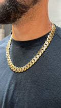 SEMI SOLID CUBAN CHAIN 13MM